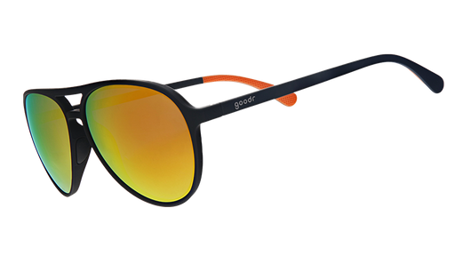 Call Me Tarmac Daddy | montura de aviador negra con lentes ámbar | gafas de sol goodr MACH G