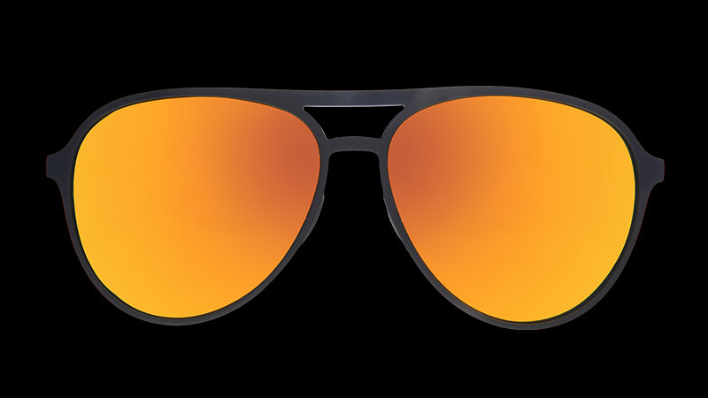 Call Me Tarmac Daddy | montura de aviador negra con lentes ámbar | gafas de sol goodr MACH G
