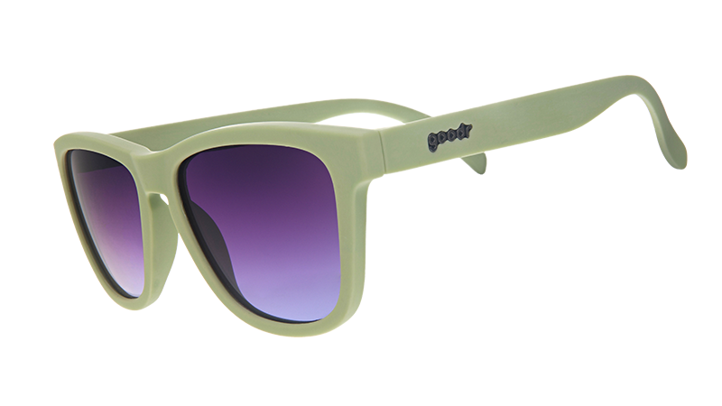 Dawn of A New Sage | gafas de sol cuadradas verdes con cristales morados degradados | gafas de sol goodr OG