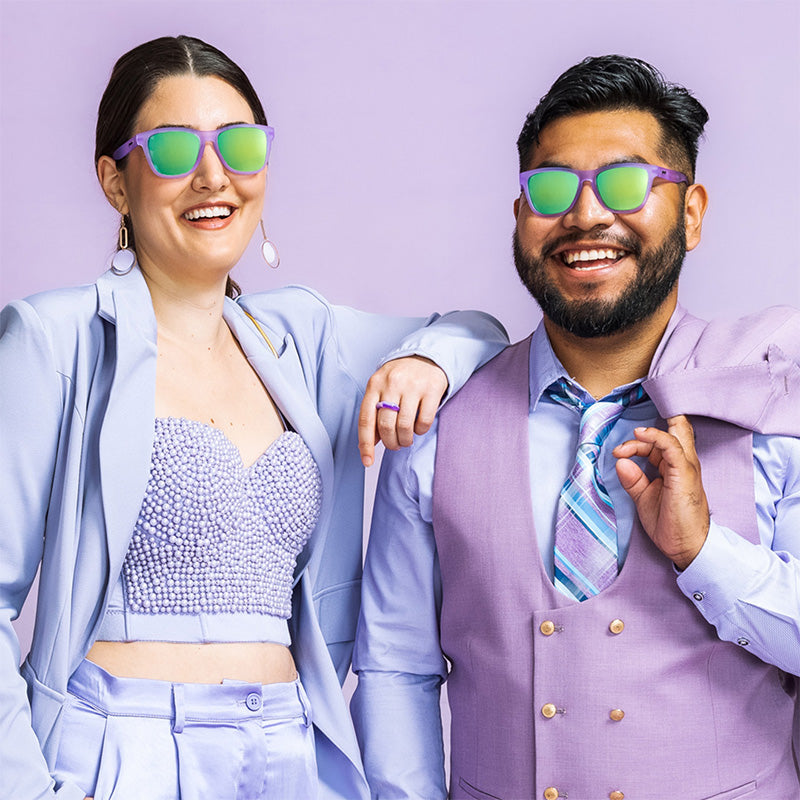 Lilac It like That | gafas de sol púrpura lavanda con lentes verdes| gafas de sol OG goodr