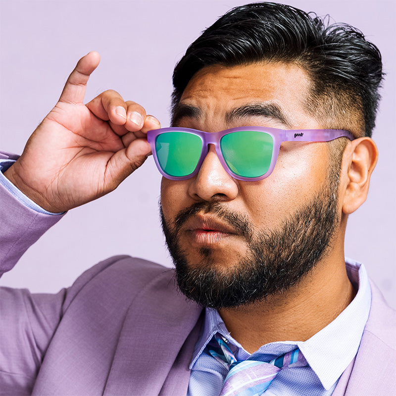 Lilac It like That | gafas de sol púrpura lavanda con lentes verdes| gafas de sol OG goodr